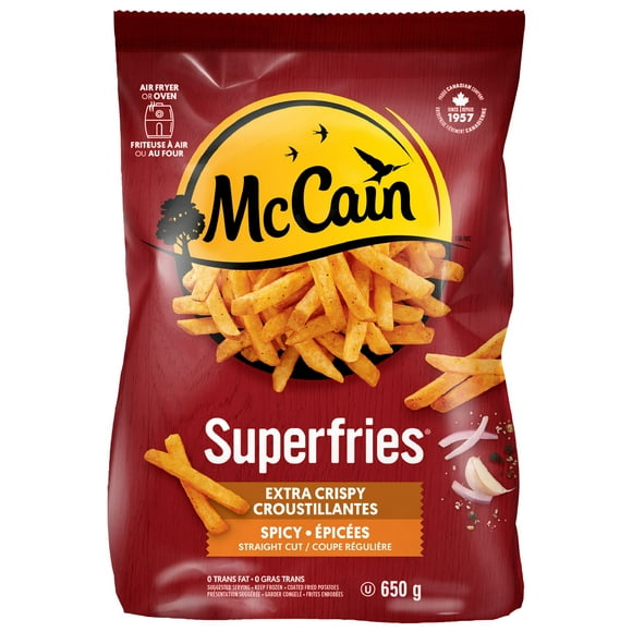 McCain® Superfries® Extra Crispy Spicy Straight Cut Fries, 650g
