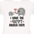 thumbnail image 4 of Inktastic Grandchild Best Abuela Ever Boys or Girls Long Sleeve Baby Bodysuit, 4 of 5