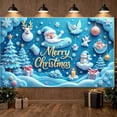 thumbnail image 6 of Festive Holiday Banner Merry Christmas Decoration Colorful Elements Winter Scene for Holiday Party Indoor Decoration Family Gathering, 6 of 9