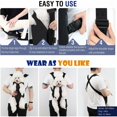 thumbnail image 2 of Breathable Pet Chest Bag Dog Backpack Easy Out Shoulder Pads Four-legged Pet Backpack Canvas Shoulder Pads M, 2 of 3