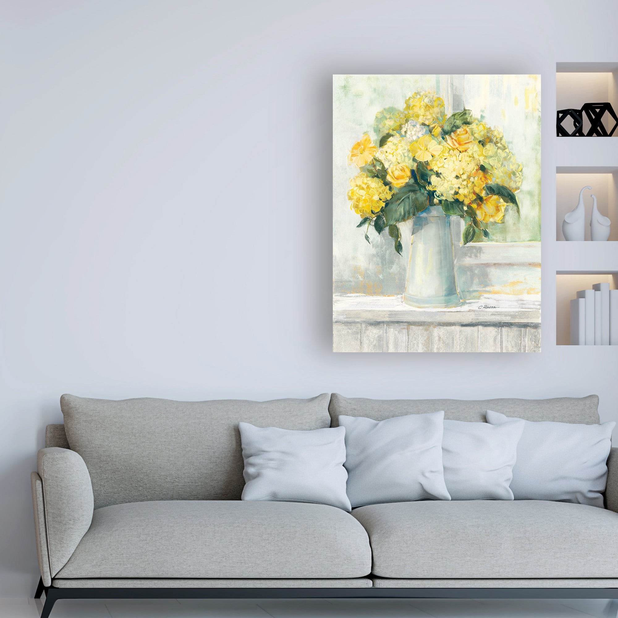 Trademark Fine Art 'Endless Summer Bouquet I Yellow' Canvas Art by Carol Rowan