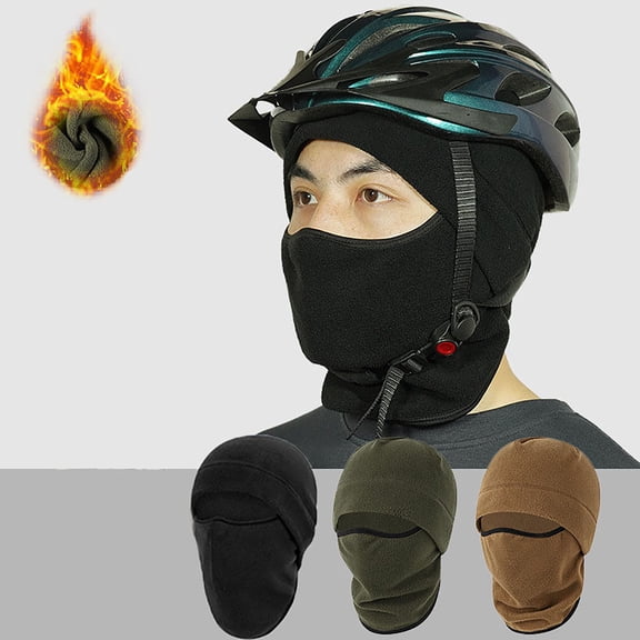Nsxcdh Ski Mask Fleece Hood Windproof Warm Full Face Cover Polyester,Soft Skin Friendly,Multi Angle Thermal Protection,For Riding Ski Cycling Hiking,Lightweight and Durable for Adults Winter