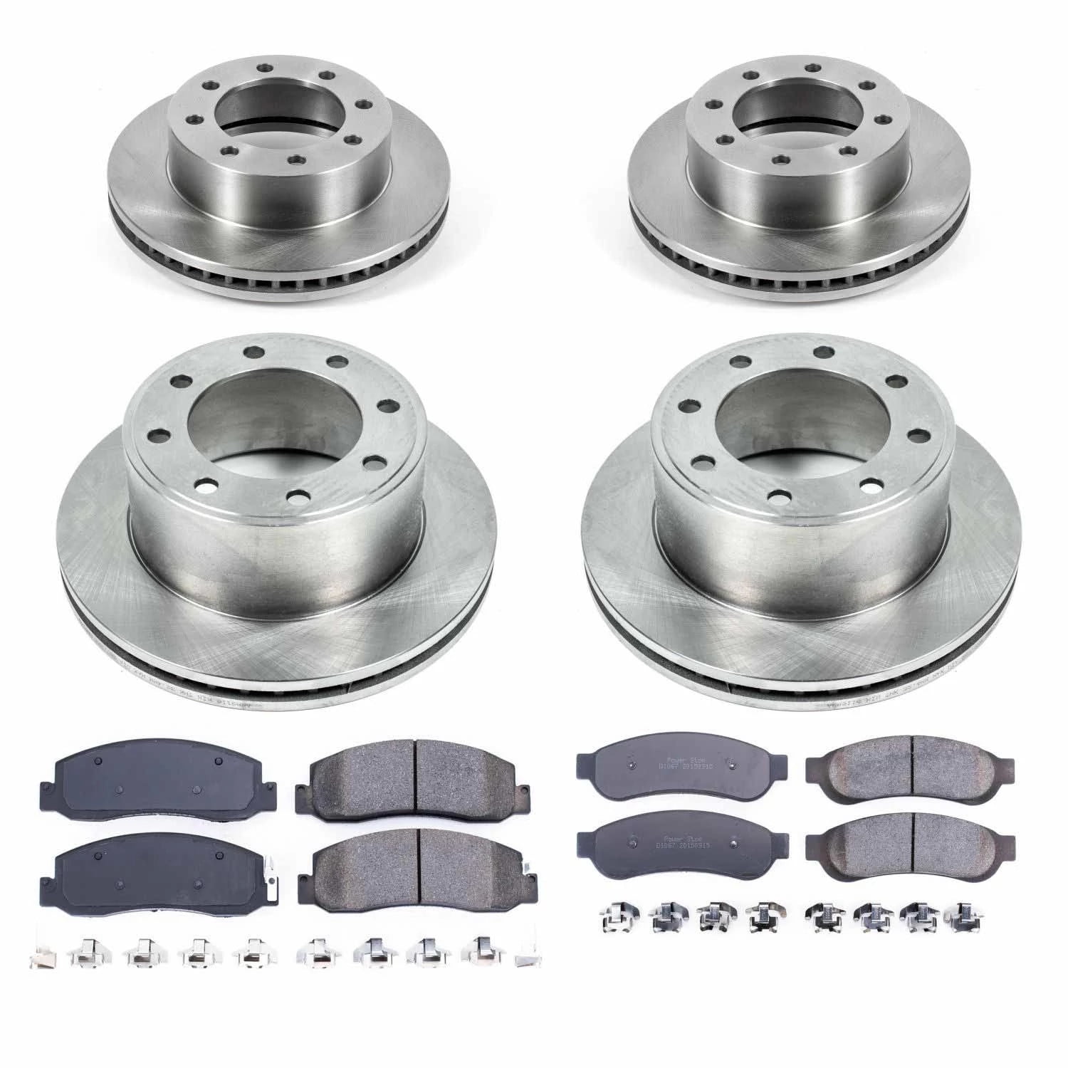 Power Stop Front and Rear Stock Replacement Brake Pad and Rotor Kit KOE5459