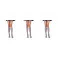 thumbnail image 4 of Qarigey Calcetines a rayas hasta el muslo Estilo simple Juegos deportivos Calentadores Día de San Valentín Mujeres Accesorios para diario Type1, 4 of 6