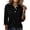 Black, variant on Yifymode Polo Shirts for Women 3/4 Sleeve Collared Cotton Golf Tees 3-Button Loose Fit Business Casual Daily Work Tops,Dark Gray L