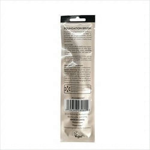 Walmart Foundation Makeup & Cosmetic Brush for Smooth & Even Complexion, Black, 1 Count