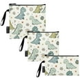 thumbnail image 2 of Dailycode Reusable Ziploc Bags Leakproof Sandwich Snack Freezer Bags Cartoon Little Dinosaur and Daisy 3 pack, 2 of 7