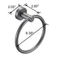thumbnail image 4 of Hassch Bath Towel Ring Aluminum 6.3" Round Towel Holder for Bathroom Kitchen, Gray, 4 of 6