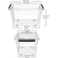 thumbnail image 2 of Cetomo 85Qt*6 Storage Bins Box with Wheels, Organizing Container with Durable Lid for Home, Dorm and Office Organization, Stackable, Clear, Plastic, 6 Pack, 2 of 7