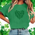 thumbnail image 6 of Teyfeniy St. Patrick's Day Shirts for Women Graphic Short Sleeve Tops Casual Irish Gift Pullover Shirts Loose Crew Neck Comfy Tops, 6 of 6