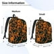thumbnail image 2 of Disketp Daisies print Canvas Backpack Lightweight Travel Daypack Student Rucksack Laptop Backpack-Medium, 2 of 5