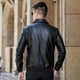 thumbnail image 3 of Abrigo de cuero con forro polar para hombre, chaqueta de cuero de marca de moda informal de otoño e invierno, abrigo cálido para hombre, ropa superior, 3 of 6