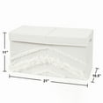 thumbnail image 2 of Boho Fringe Ivory Tufted Storage Fabric Toy Box by Sweet Jojo Designs, 2 of 4