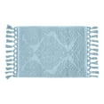 thumbnail image 6 of Jean Pierre Ricardo Cotton Fringe 21 x 34 in. Bath Rug, Light Blue, 6 of 7