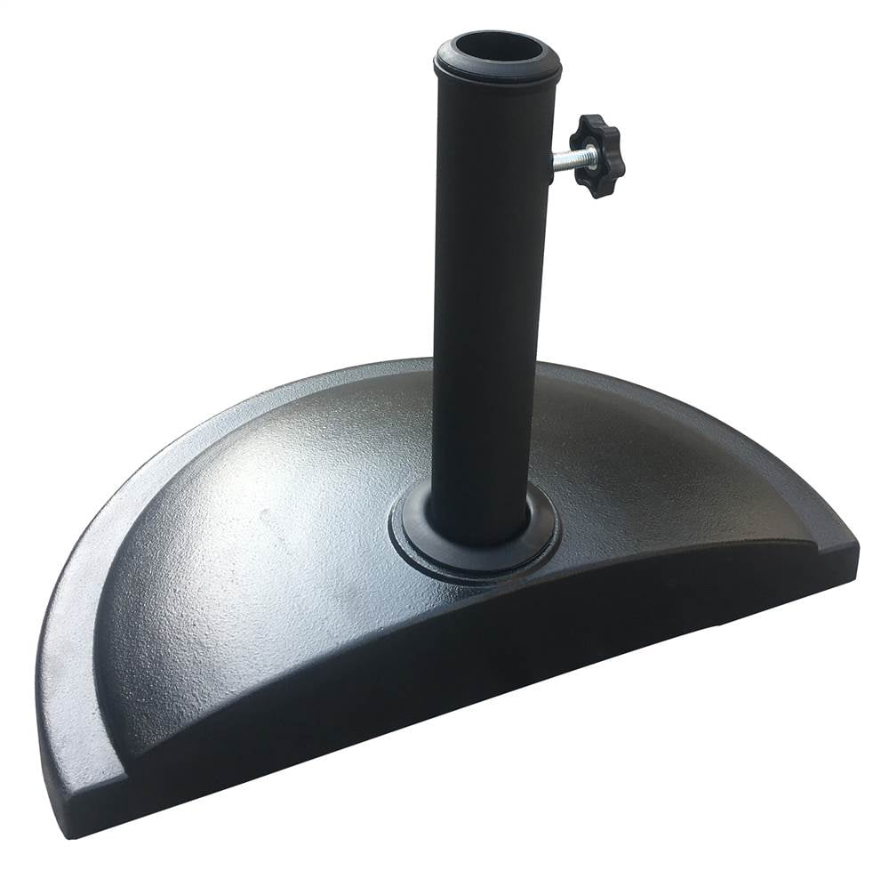 Fitzgerald Half Round Umbrella Base in Black