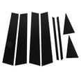 thumbnail image 2 of B Pillar Sticker, Gloss Black 8PCS Exterior Window Pillar Cover Abrasion   For Car, 2 of 8