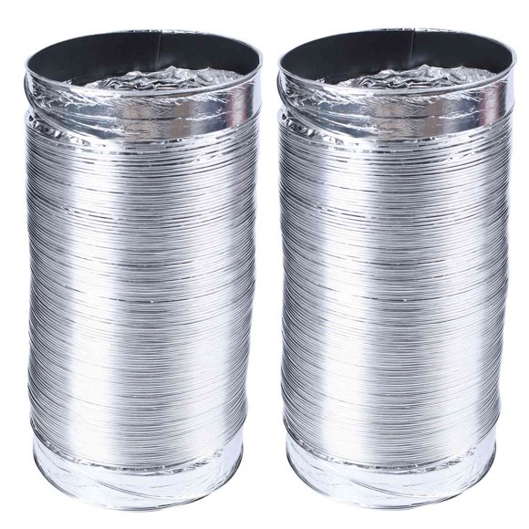 2X 3 Meter Length 100mm/4 Inch Fresh Air System Flexible Aluminum Exhaust Duct Pipe Air Ventilation Pipe Hose