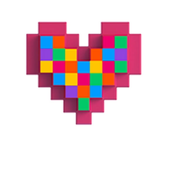 Color Pixel Spinny - Magnet  - Lovebox