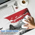 thumbnail image 7 of Black and Red Japanese Landscapes Gaming Mouse Mat, Wave Rectangle Large Non-Slip Rubber Gaming Mouse Pad with Stitched Edges, Office Mouse Pad for Women Men Kids, 31.5x11.8in, 7 of 7