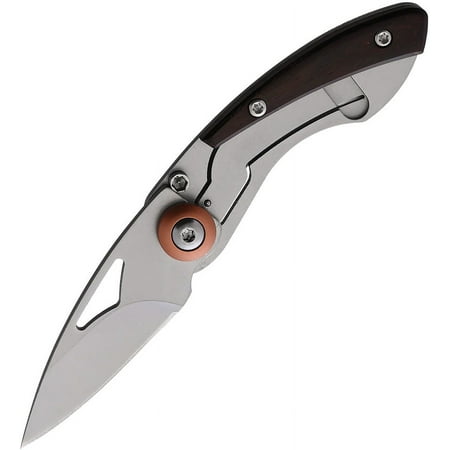 ABKT AB1034W Fleck 2 Blade Brown Handle Folding Knife