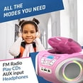 thumbnail image 3 of Reproductor CD de niños KLIM Candy con radio FM + baterías incluidas + altavoces, 3 of 3