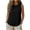 Black, variant on Women's Sleeveless Round Neck Vertical Pleated Loose Fit Casual Tank Top for Women Daily Wear & Loungewear