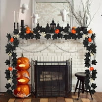 YZEGDCH Halloween Fall Garland - Halloween Decorations - Artificial Hanging Fall Vines for Fireplace Stairs Party Hanging Decor