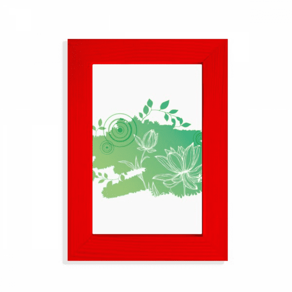lotus flower frog flower Picture Display Art Red Photo Frame