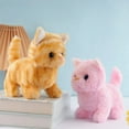 thumbnail image 4 of Realistic Interactive Robotic Cat Toy Electronic Pet Kitty That Walks Meows Moves Tail Super Cute Plush Robot Kitten Birthday Gift for Women Cat Lovers Easter Present Christmas Gift, 4 of 6