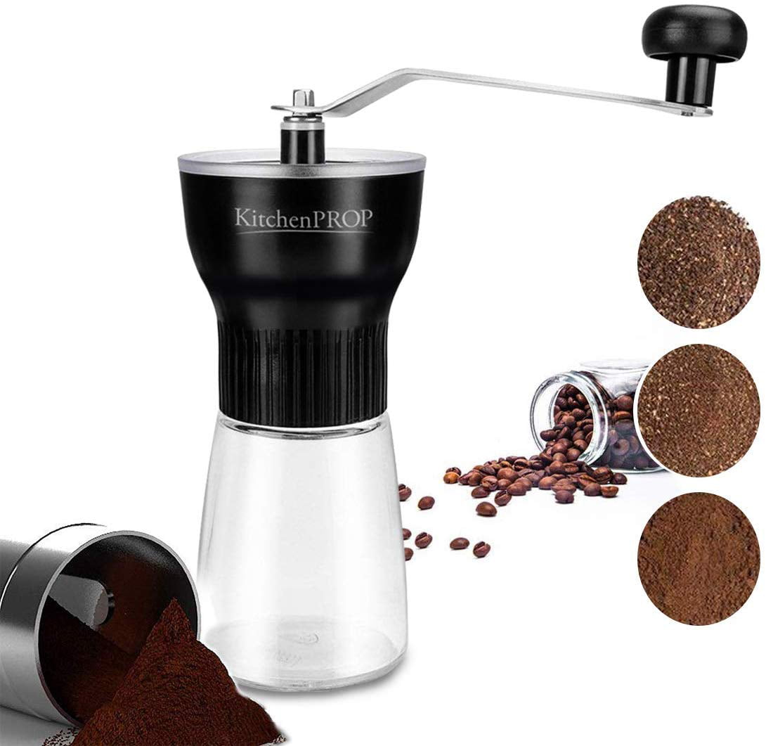 Manual coffee grinder ADJUSTABLE CERAMIC CONICAL BURR Mill, AEROPRESS