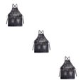 thumbnail image 4 of Maytalsory Unisex Apron For Style And Durable And Multi-purpose Affordable Kitchen Apron Black 3Set, 4 of 6