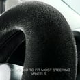 thumbnail image 4 of Auto Drive 1Piece Car Steering Wheel Cover Cozy Soft Faux Fur Polyester - Universal Fit, Black, 4 of 8
