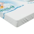 thumbnail image 2 of Ambesonne Colorful Fitted Sheet, Girl Boy Bath, Twin XL Size, Multicolor, 2 of 3