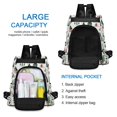 thumbnail image 6 of FORMRS Women's Travel Backpack Purse Anti-Theft Hidden Pockets Casual Shoulder Bag, Orange Christmas House, 6 of 7