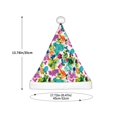 thumbnail image 3 of Balery Watercolor Flowers Pattern Santa Hat Christmas Hat Funny Christmas Hat Christmas Knitted Beanie Hat For Kids, 3 of 6