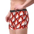 thumbnail image 2 of Susaid Fire Symbols Print Men's Mesh Boxer Briefs Cooling Breathable Sports Underwear Wide Waistband Boxer Briefs W/Fly-Large, 2 of 5