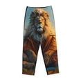 thumbnail image 4 of Daiia Prairie Meditating Lion Women's Sleep Pant with Pockets and Drawstring,Pajama Pants-Large, 4 of 9
