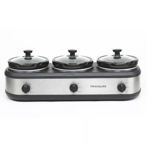 Frigidaire Stainless Steel Buffet Triple Slow Cooker
