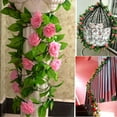 thumbnail image 4 of SPRING PARK Artificial Flower Silk Rose Leaf Garland Vine Ivy Home Wedding Garden Decor, 4 of 7