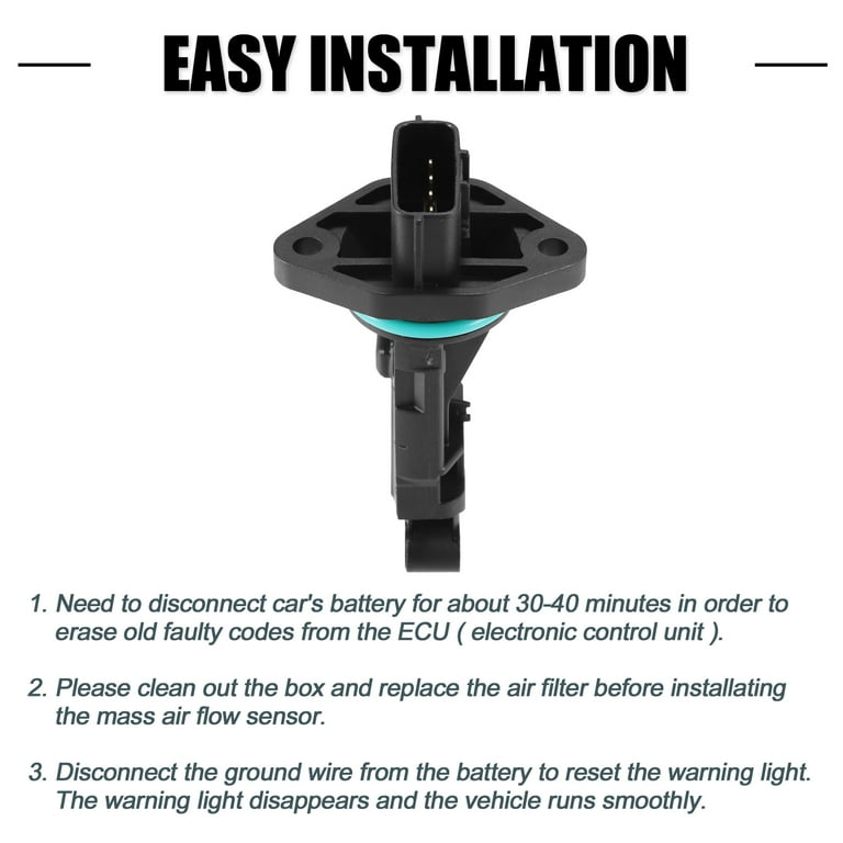 Unique Bargains Car Mass Air Flow Sensor Meter No.22680AA301 for