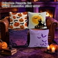 thumbnail image 3 of Halloween Decor Pillow Covers 18x18 Inch,Halloween Decoration Indoor Outdoor Throw Pillow Covers, Trick or Treat Black Striped Linen Cushion Case for Home Sofa Couch Bedroom Chair, 3 of 3