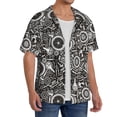 thumbnail image 4 of Fotbe Bicycles Parts print Short Sleeve Button Down Shirts for Men Casual Summer Beach Wrinkle Free Shirt-Large, 4 of 7