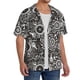 thumbnail image 2 of Balery Bicycles Parts Camisa Casual de Manga Corta con Botones para Hombre, Texturizada, Estilo Cubano, para Playa, Verano-4X-Large, 2 of 5