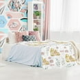 thumbnail image 4 of Luxury Plush Easter Blanket Cute Bunny Pink Bud Bow Tie Eucalyptus Leaves Throw Blanket for Couch,Lightweight Soft and Warm Throws Blankets for Sofa Bed Living Room in Spring 60"x80", 4 of 6