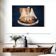 thumbnail image 3 of Elephant Stock Louisiana Pelican Wall Art - Horizontal Canvas Wall Art - Living Room Wall Decor - Flags Canvas - Blue And Beige Decor - 36" x 24", 3 of 8