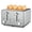 Stainless steel+Gray, variant on WHALL 4 Slice Toaster - Stainless Steel Bagel Toaster with Dual Control Panels, 6 Shade Settings,Silver