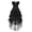Black, variant on Gothic Pirate Womens Corset Bustier with Tulle Skirt Steampunk Set Black 4XL