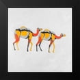 thumbnail image 2 of Atelier B Art Studio 12x12 Black Modern Framed Museum Art Print Titled - Abstract Dromedaries, 2 of 5