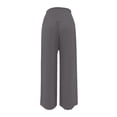 thumbnail image 6 of JIAYUE Women's Pants Ankle Length Wide Leg High Waist Palazzo Summer Flowy Beach Trousers With Pockets Trendy Bottoms For Women, 6 of 6