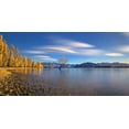 thumbnail image 2 of Zhu, Hua 24x14 Black Ornate Wood Framed with Double Matting Museum Art Print Titled - Autumn in Lake Wanaka, 2 of 4